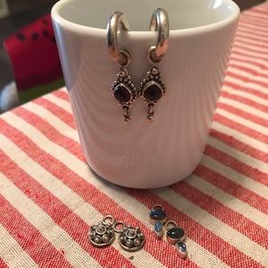 Sterling silver earring set